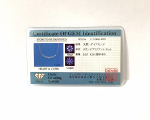 Ｋ１８　Ｈ＆Ｃダイヤモンドネックレス